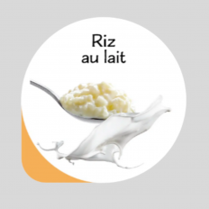 Opercule gamme GOURMANDISE RIZ AU LAIT