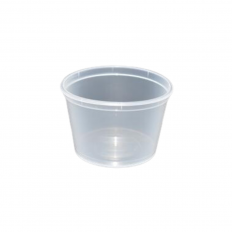 Pot en plastique 20 cl naturel pour couvercle