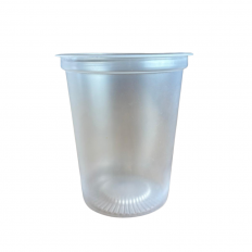 Pot en plastique TRANSPARENT de 400 ml pour opercule
