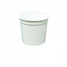 Pot en plastique 12.5 cl blanc pour couvercle