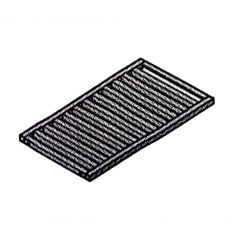 Étagère caillebotis pour table pour lave-batterie UXTLH