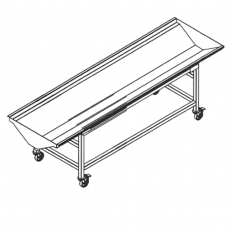 Table d'égouttage pour blocs moules en inox sur mesure