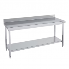 Table d'emballage AVEC DOSSERET ET ÉTAGÈRE