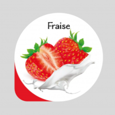 Opercule gamme GOURMANDISE FRAISE