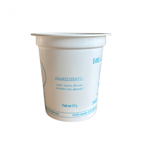 Pot en plastique BLANC 120 ml pour opercule