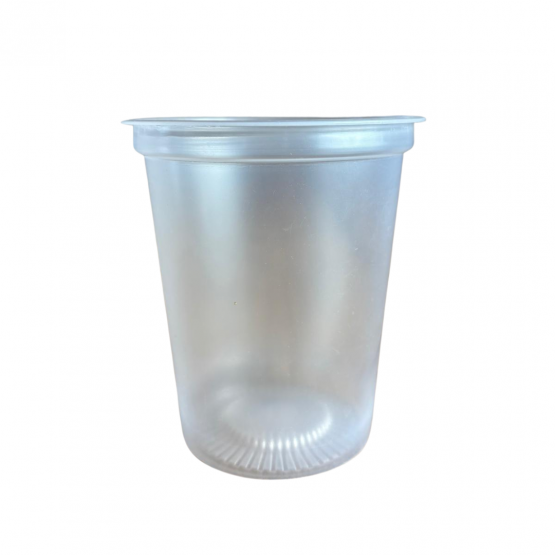 Pot en plastique TRANSPARENT de 400 ml pour opercule