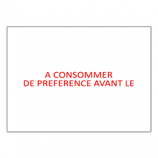 Étiquette pour étiquetteuse