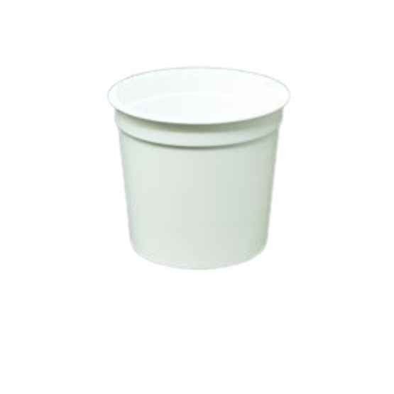 Pot en plastique 12.5 cl blanc pour couvercle