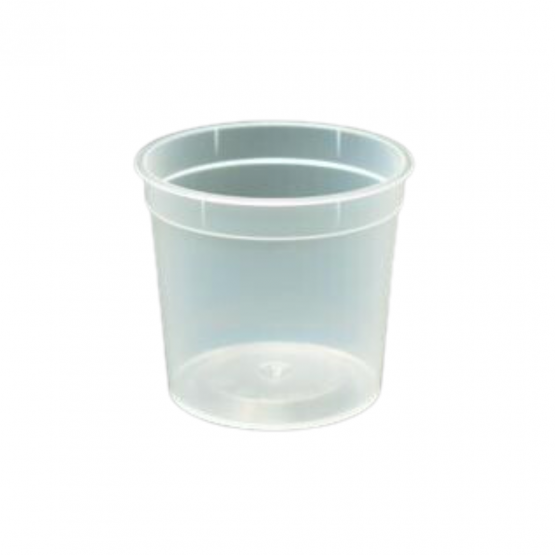 Pot en plastique 12.5 cl naturel pour couvercle