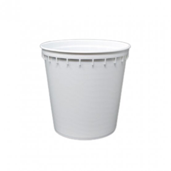 Pot en plastique 100 cl blanc pour couvercle