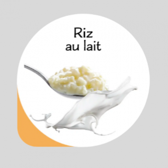Opercule gamme GOURMANDISE RIZ AU LAIT
