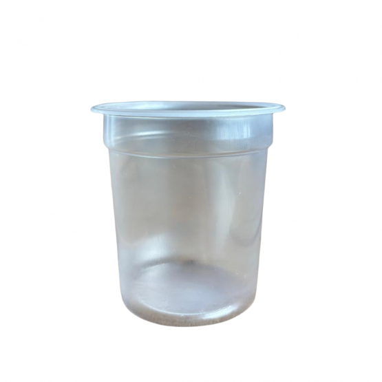 Pot en plastique TRANSPARENT 120 ml pour opercule